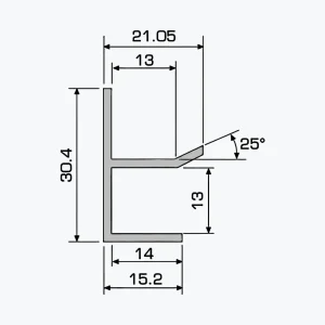 TEMPOLISTEL® A115 U профил за гипс плоча - Image 2