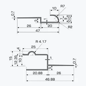 TEMPOLISTEL® A125 Дилатациски фуг за спуштен плафон - Image 2