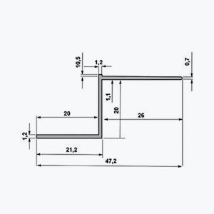 TEMPOLISTEL® A129 Профил за празен фуг - Image 2