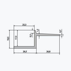 TEMPOLISTEL® B114 Профил за празен фуг - Image 2